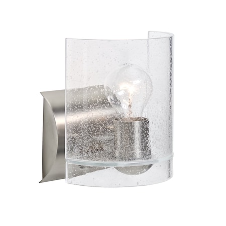 Besa Lighting Celtic Wall Sconce, Bubble, Satin Nickel Finish, 1x60W Incandescent 1WZ-CELTICBB-SN